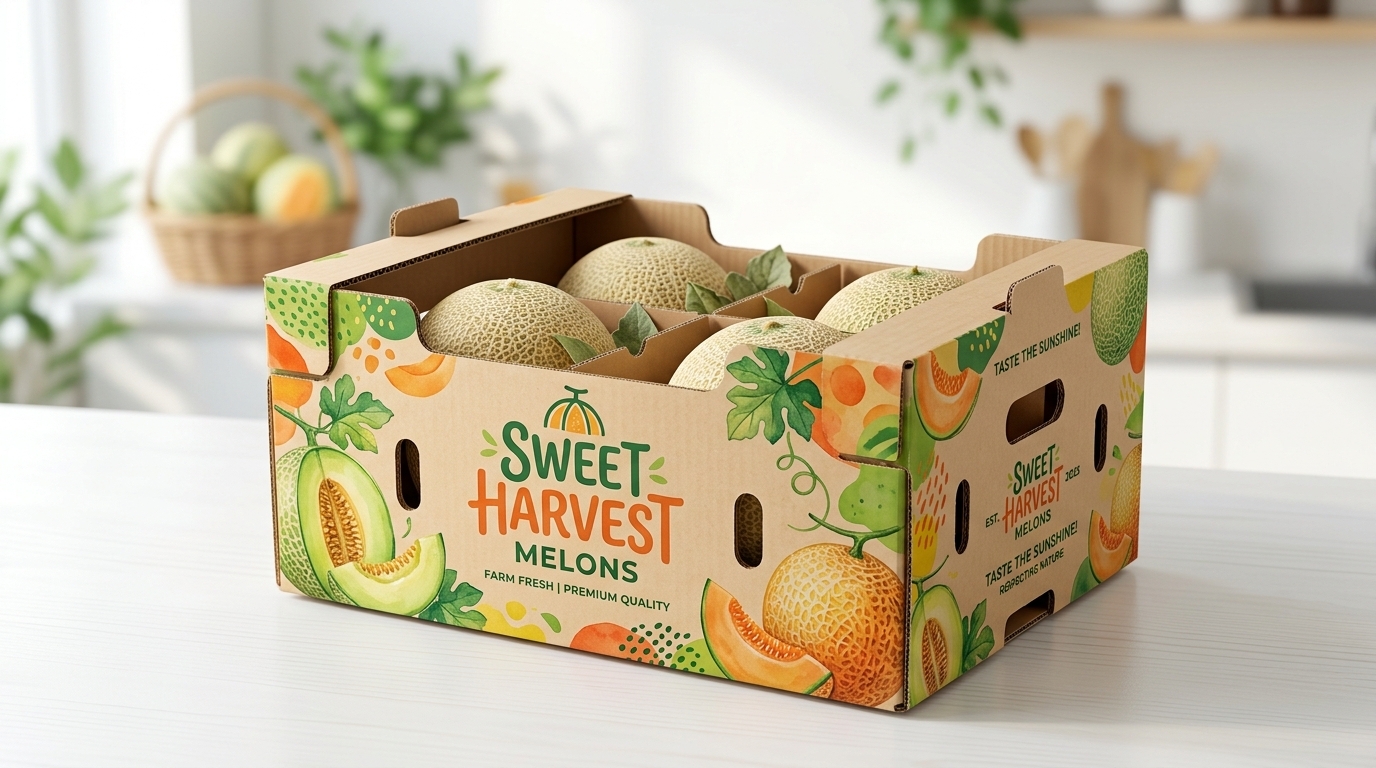 Thùng Carton Đựng Dưa Lưới – Bao Bì Đóng Gói Nông Sản Chắc Chắn