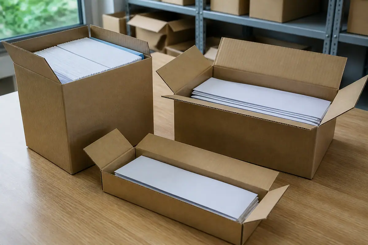 Các Kích Thước Thùng Carton Đựng Tài Liệu Phổ Biến