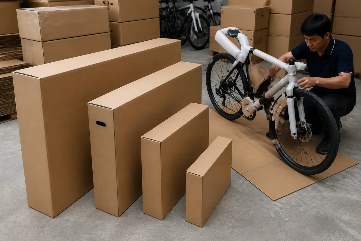 Các Kích Thước Thùng Carton Đựng Xe Đạp Phổ Biến Hiện Nay