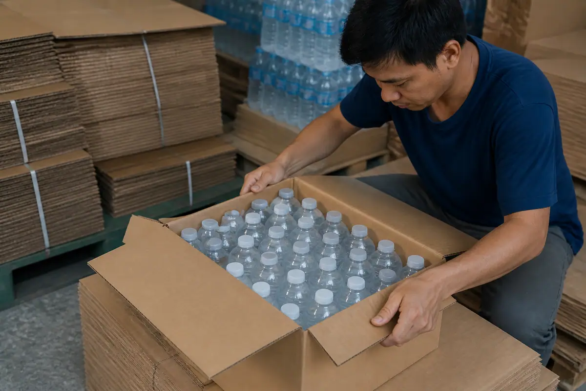 Các Loại Sóng Carton Phổ Biến Cho Nước Uống Đóng Chai - thùng carton đựng nước uống đóng chai