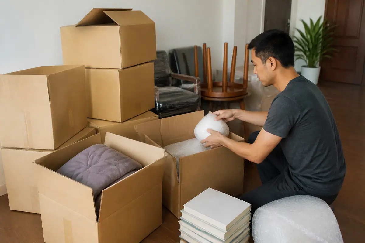 Các loại thùng carton chuyển nhà phổ biến: 3 lớp, 5 lớp và cách phân biệt - thùng carton đựng đồ chuyển nhà