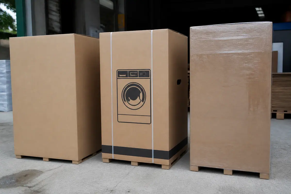 Các Loại Thùng Carton Đựng Máy Giặt Phổ Biến