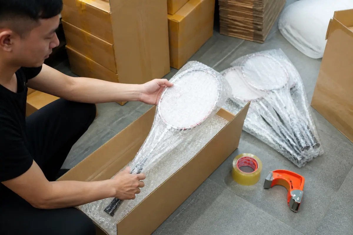 Cách Đóng Gói Vợt Cầu Lông An Toàn Bằng Thùng Carton - thùng carton đựng vợt cầu lông