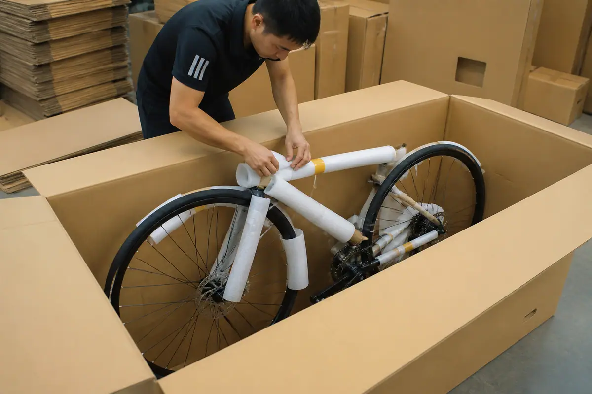 Cách Tự Đóng Gói Xe Đạp Vào Thùng Carton Đúng Kỹ Thuật - thùng carton đựng xe đạp