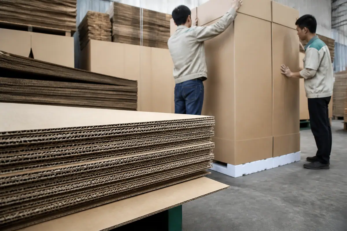 Cấu tạo kỹ thuật của thùng carton chịu lực đựng tủ lạnh - thùng carton đựng tủ lạnh