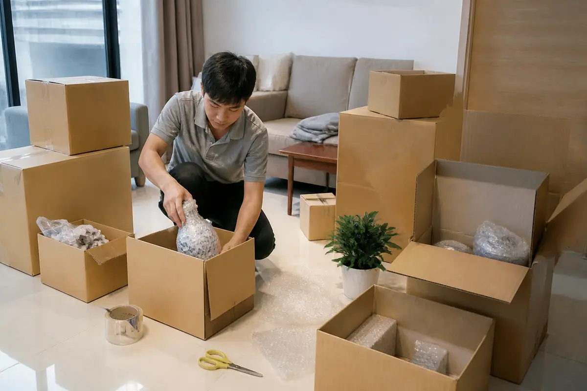 Hướng Dẫn Chọn Kích Thước Thùng Carton Phù Hợp Với Đồ Đạc - thùng carton đựng đồ