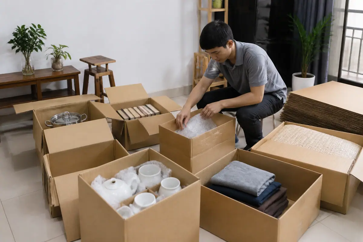 Hướng dẫn chọn thùng carton theo loại đồ đạc cụ thể - thùng carton đựng đồ chuyển nhà
