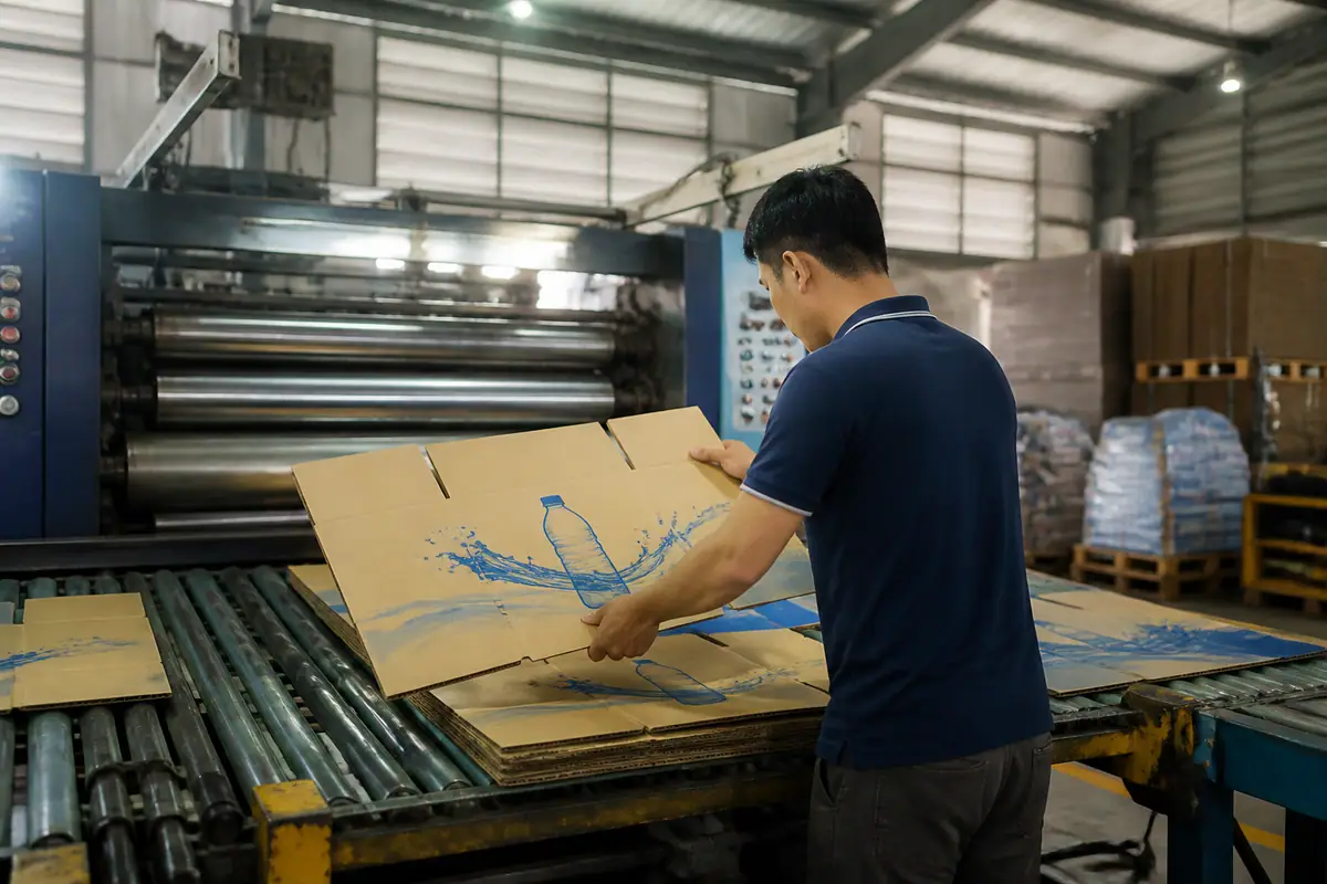 In Ấn Trên Thùng Carton: Những Điều Cần Biết - thùng carton đựng nước uống đóng chai