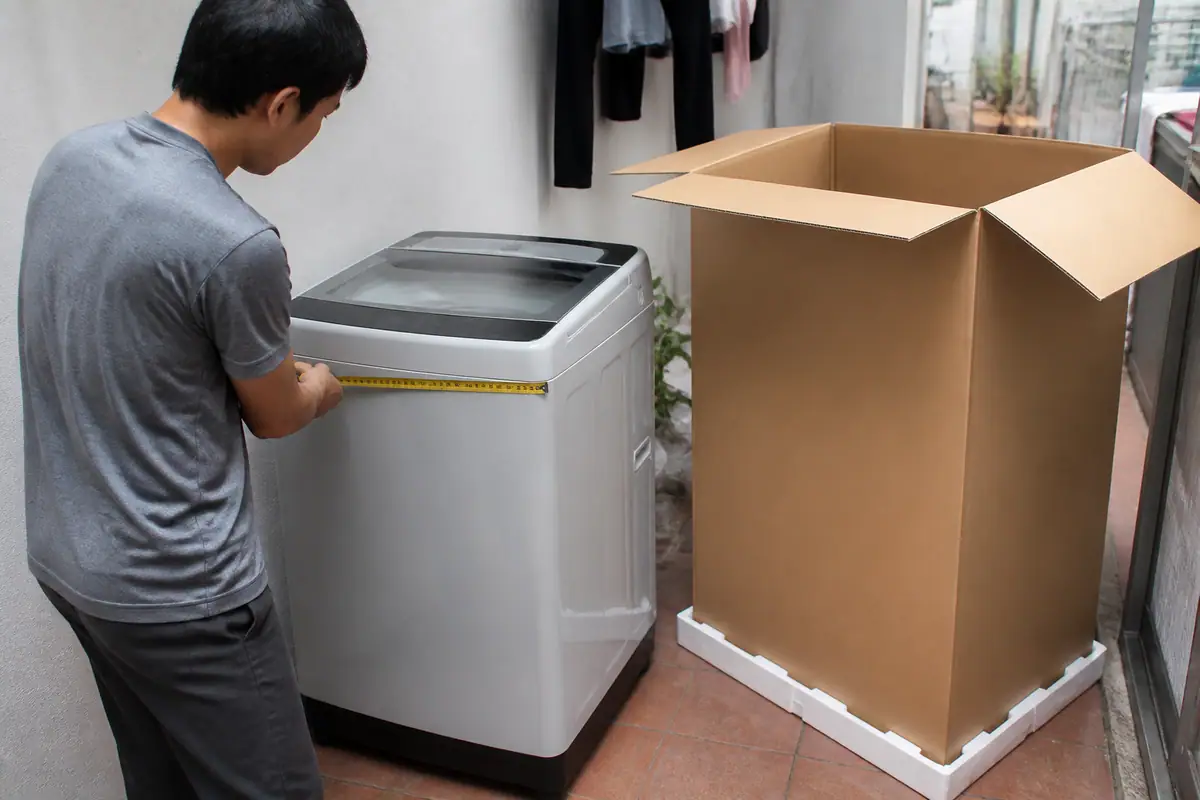 Kích Thước Thùng Carton Đựng Máy Giặt - Cách Chọn Chuẩn