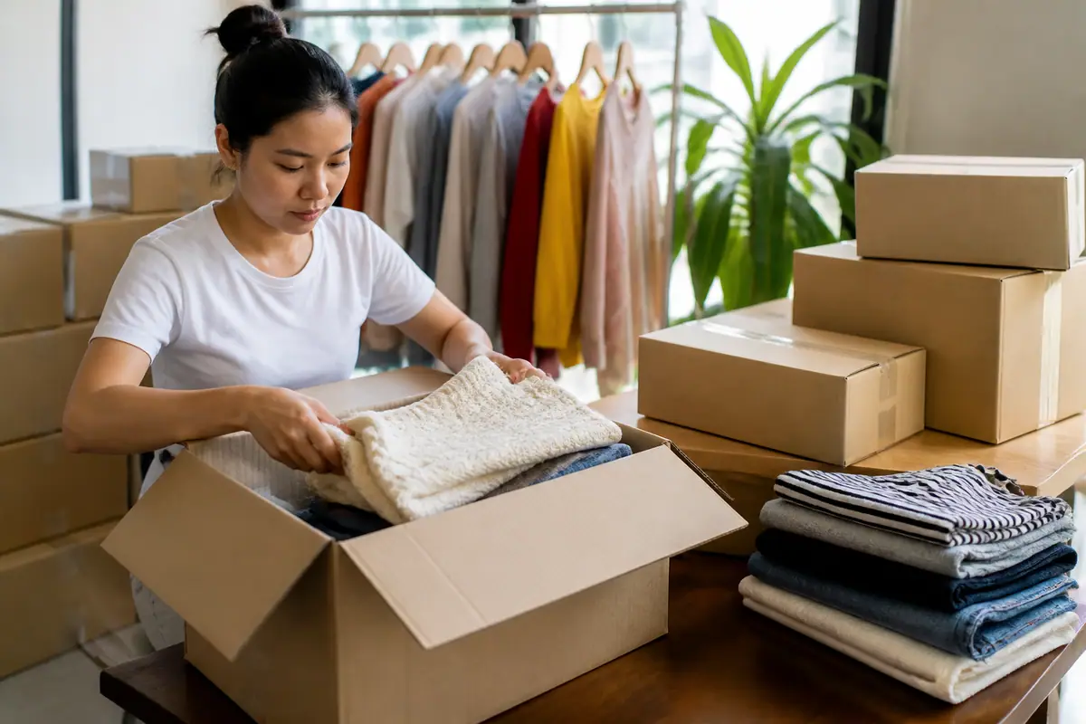 Lợi ích của thùng carton khi dùng để đựng quần áo - thùng carton đựng quần áo