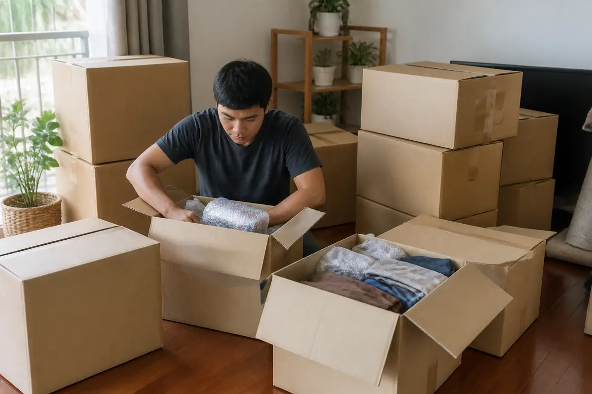 Thùng Carton Đựng Đồ Chuyển Nhà: Cách Chọn Loại Tốt, Kích Thước Chuẩn