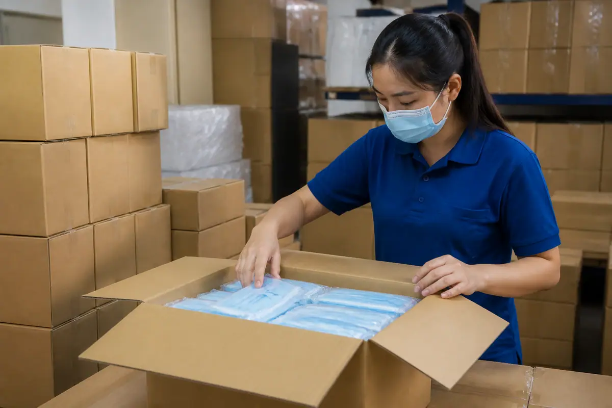 Thùng Carton Đựng Khẩu Trang Là Gì? Vai Trò Trong Bảo Quản & Vận Chuyển