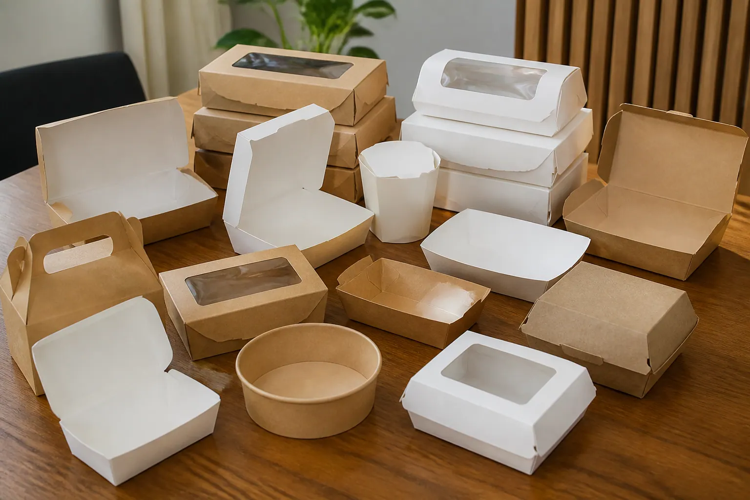 Bảng so sánh chi tiết các loại hộp carton đựng thực phẩm