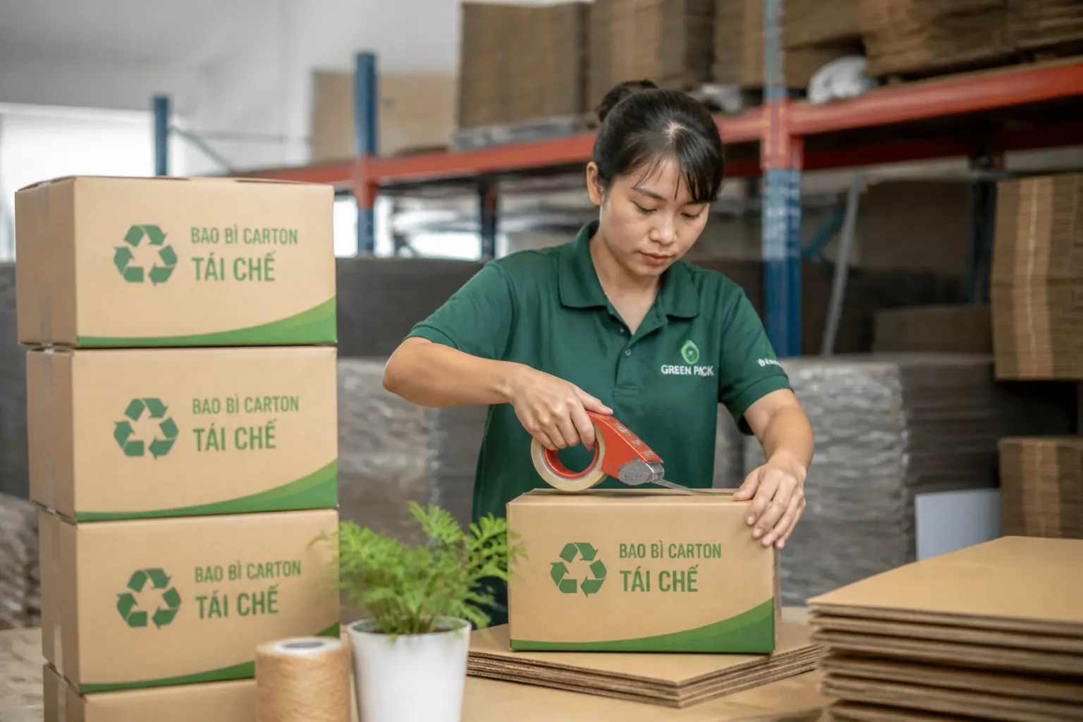 Bao bì carton tái chế: Giải pháp bền vững cho doanh nghiệp