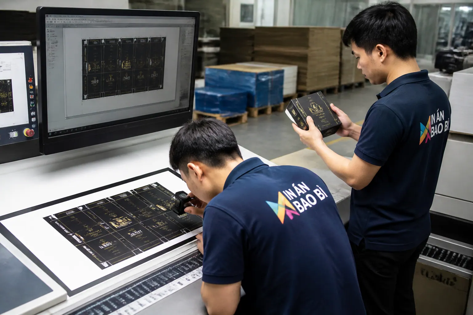 Chọn in ấn và gia công - hộp carton âm dương