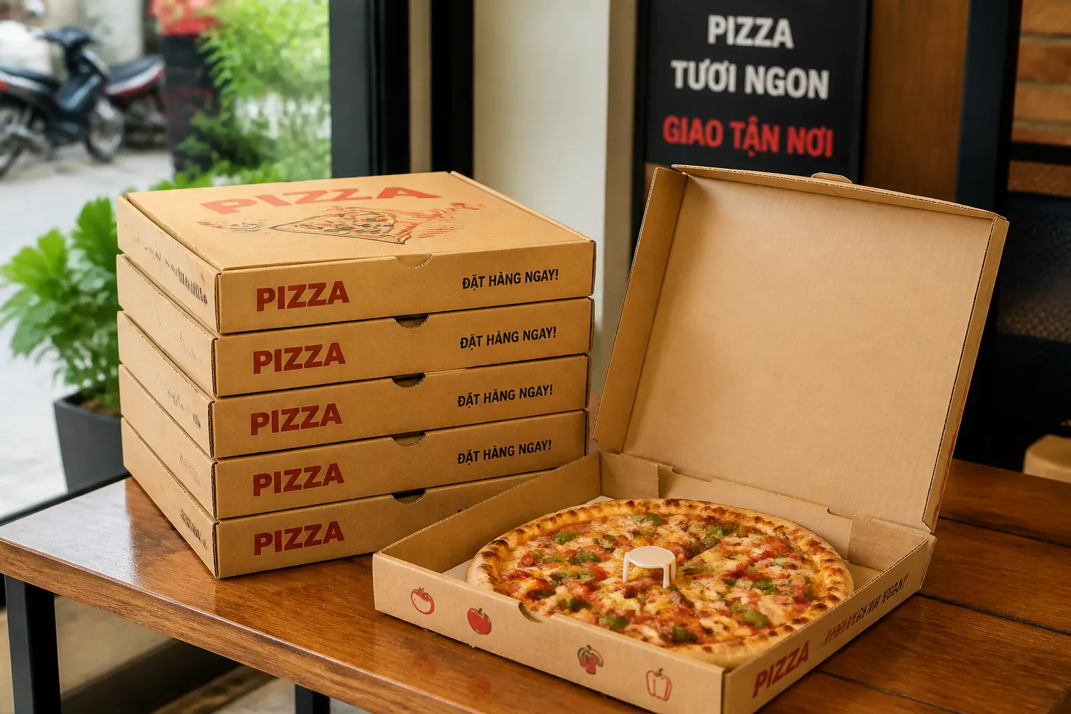 Hộp Carton Đựng Pizza: Tổng Quan & Hướng Dẫn Chọn Mua