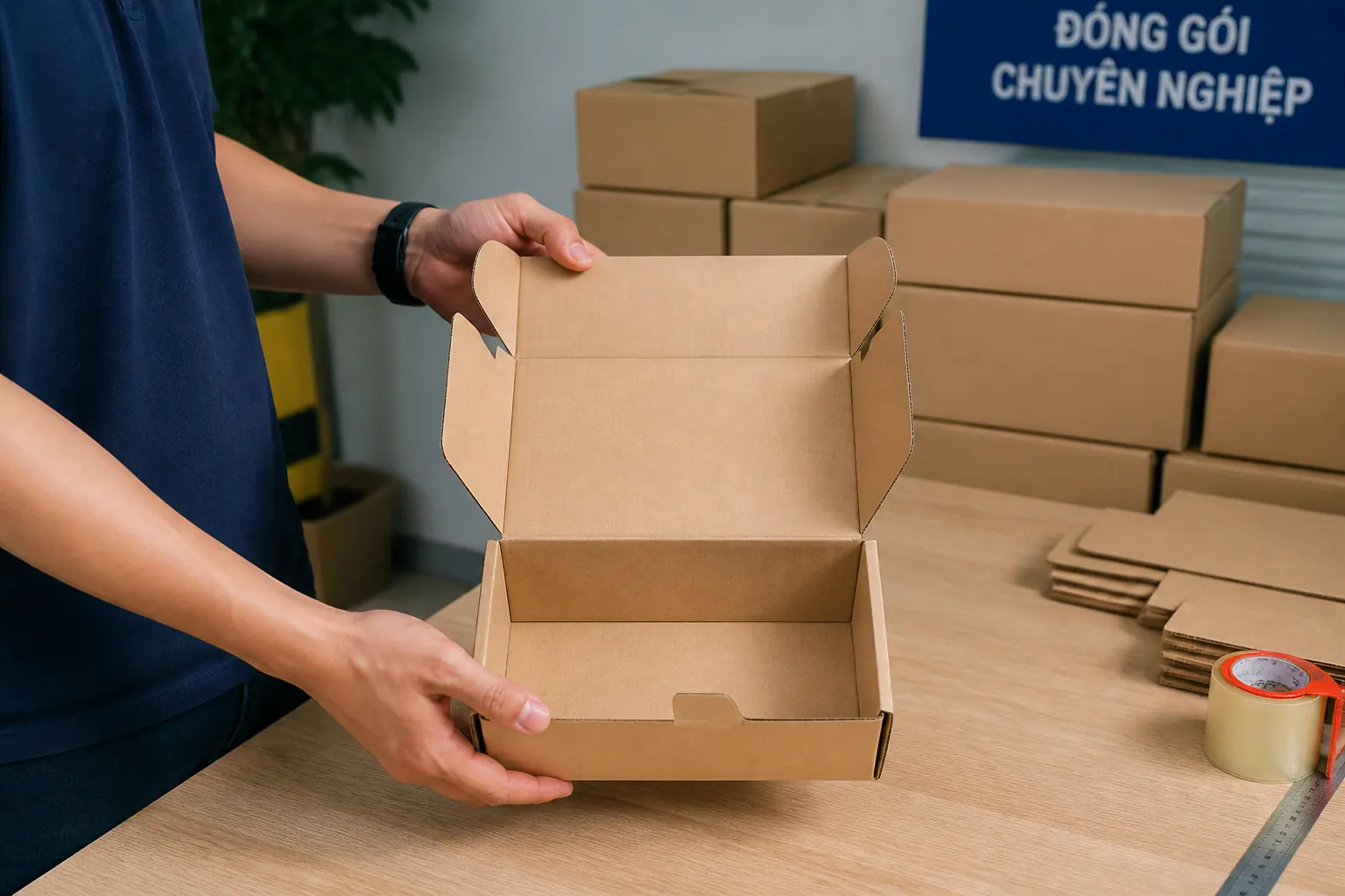 Hộp carton tự khóa là gì? Cấu tạo, ứng dụng và cách chọn
