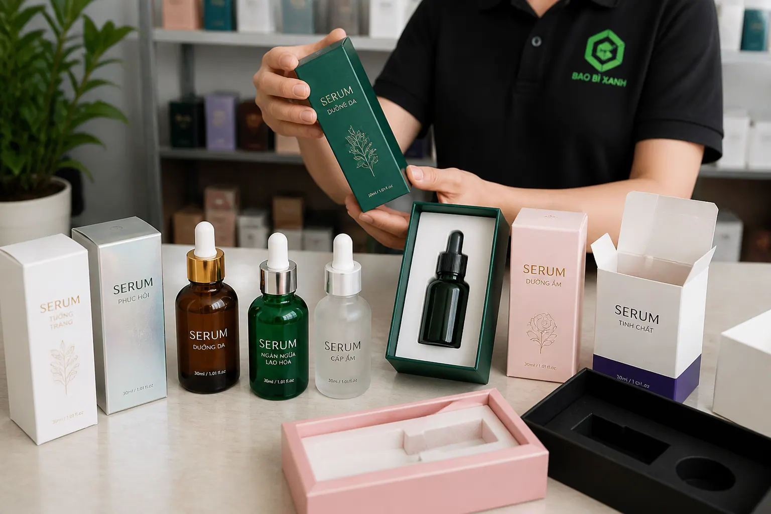 Hộp đựng serum là gì? Phân loại, chất liệu và cách chọn phù hợp