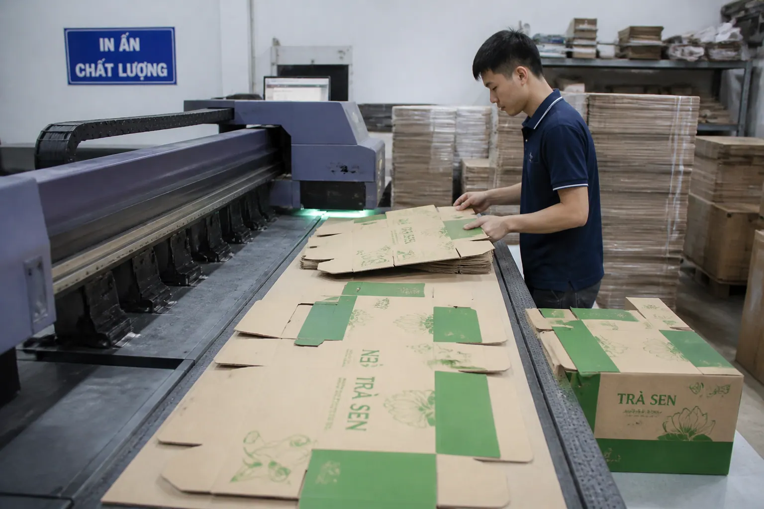 In Ấn Và Gia Công - hộp carton nắp gài