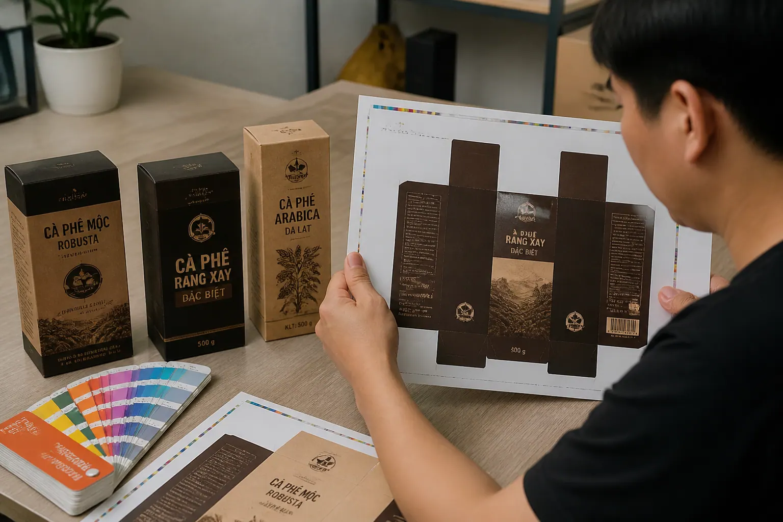 In Ấn Và Thẩm Mỹ - hộp carton đựng cà phê