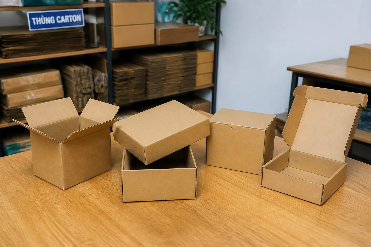 Phân biệt hộp carton nắp rời với các loại hộp khác