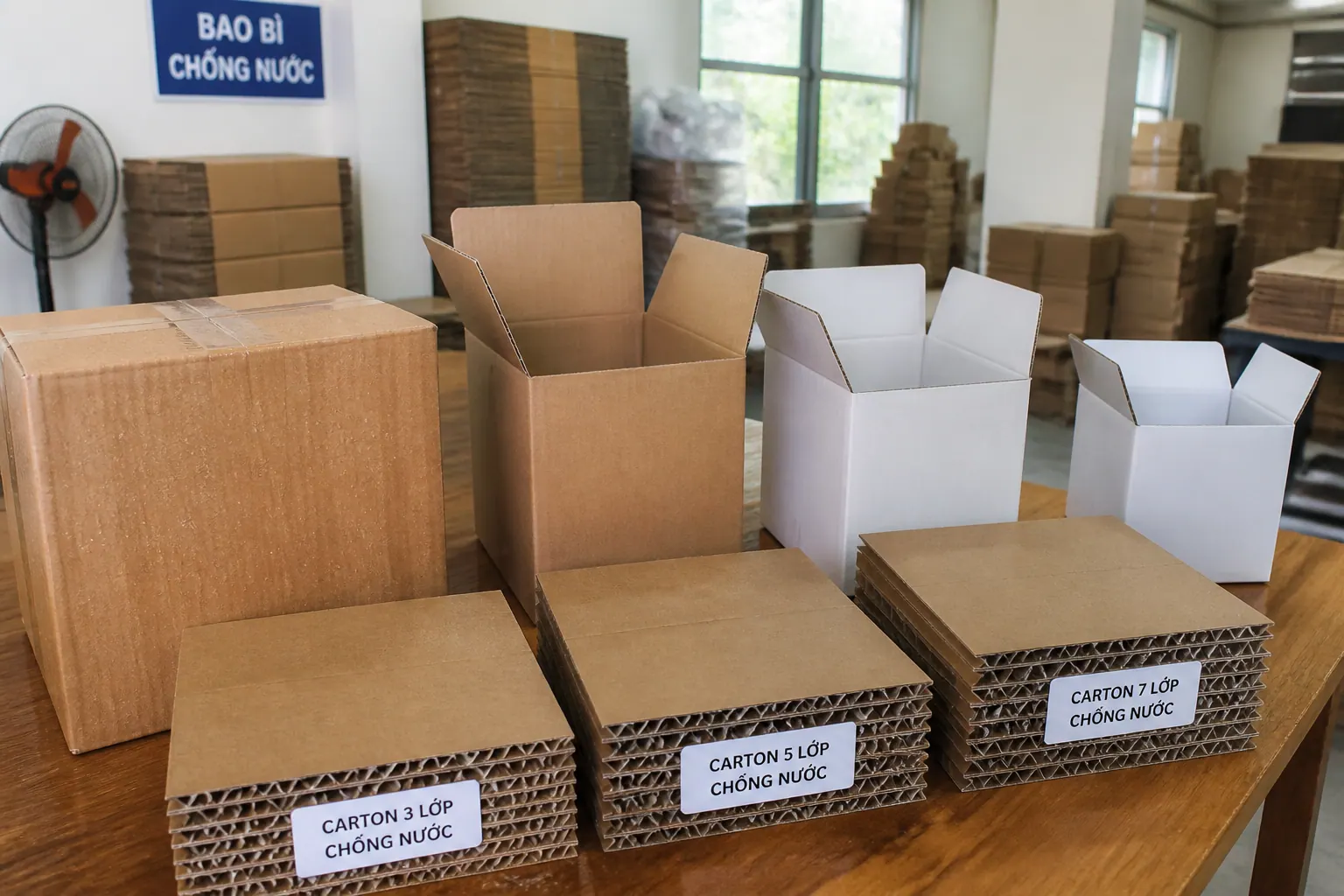 Phân loại bao bì carton chống nước phổ biến Phân loại bao bì carton chống nước phổ biến