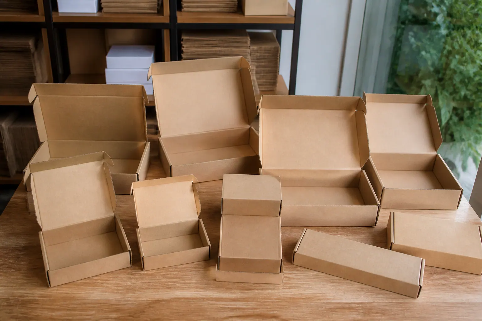 Phân loại theo kích thước và kiểu dáng - hộp carton âm dương