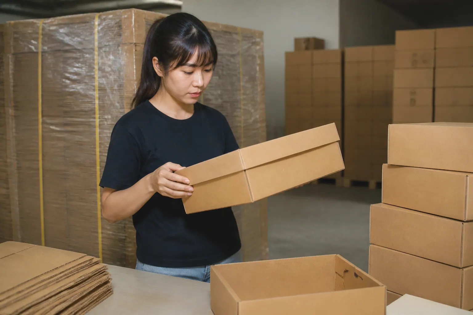 Quy trình kiểm tra chất lượng hộp carton trước khi nhập hàng - hộp carton đựng thực phẩm